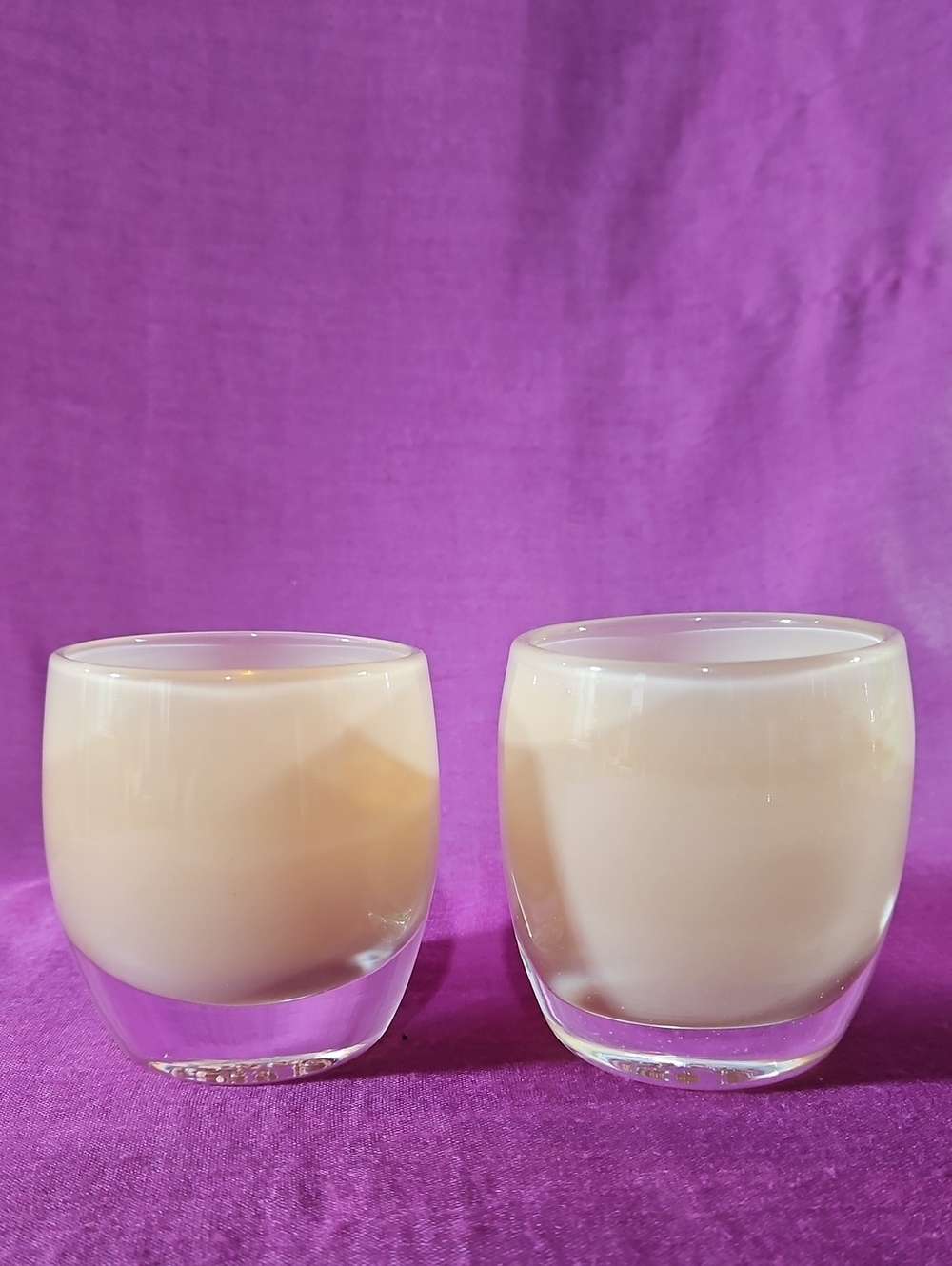 Authentic Peach Glassybaby Hand-Blown Pre-Triskillion, SOLD SEPARATELY